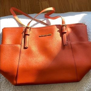 michael kors orange tote!